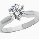 Original diamond ring image on a white background