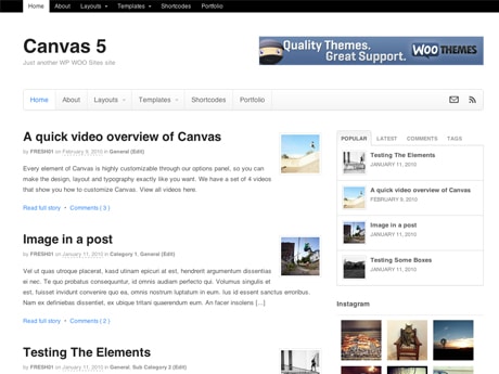 WooThemes Canvas